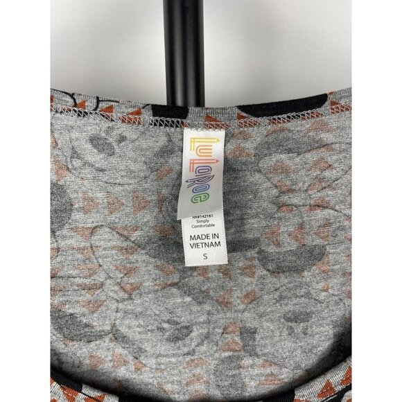 Lularoe Gray Disney Minnie Mouse All Over Print Short Sleeve Swing T-Shirt Sz S - Picture 3 of 5